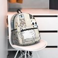 thumbnail image 3 of Wukai Hand Drawn Animals Versatile Backpack:Spacious,Organized,Comfortable,Ideal for Travel and Everyday Use with Multiple Pockets and Padded Straps, 3 of 8