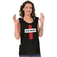 thumbnail image 4 of He Made Me Christian Jesus Christ Tank Top T Shirts Men Women Brisco Brands S, 4 of 6