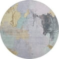 thumbnail image 2 of Addison Rugs Mayfield Premium Machine Washable Transitional Abstract Lavender Round Rug, 8' x 8', 2 of 6