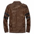 thumbnail image 4 of Chaqueta de cosplay Evil 4, abrigo de PU, disfraz para hombre adulto residente, disfraz para fiesta de carnaval de Halloween, ropa informal de calle, 4 of 5