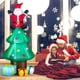 thumbnail image 5 of Árbol de Navidad Inflable Costway 210 cm con Papá Noel y Luces LED Decoración Navideña, 5 of 10