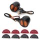 thumbnail image 1 of Luz LED de intermitente para motocicleta, lámpara de freno, carcasa metálica, intermitentes, 12V, 4 cables, 1 of 5