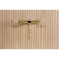thumbnail image 4 of Kingston Brass KS1217WLL Wilshire Double-Handle Wall Mount Bathroom Faucet, Brushed Brass, 4 of 7