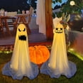 thumbnail image 5 of 2PC Friendly Ghost Halloween Trick Or Treat Party Hanging Decoration (1 Piece), Decoración al Aire Libre Fantasma de Halloween(85CM+165CM), 5 of 5