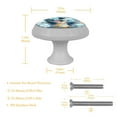 thumbnail image 5 of Easter Crystal Knobs with Screws - 4-Pack Round Fluorescent Drawer Pulls, Glow-in-the-Dark Cabinet Pulls, Suitable for Cabinets, Wardrobes, 5 of 6