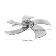 thumbnail image 2 of WHAMVOX Plastic 5-Leaves Fan Blade Replacement Fan Blades for Pedestal Fans Ceiling Fans 14-Inch Universal Plastic Fan Blade Attachment, 2 of 8