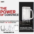 thumbnail image 4 of 2025 BEY Automatic Glass Rinser - Powerful Cup Washer for Kitchen Sink, Stainless Steel Baby Bottle Cleaner Sinks Attachment, Bar Accessories Spray Metal, 4 of 6