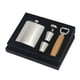 thumbnail image 3 of Frascos de cadera de acero inoxidable, embudo de vertido fácil, frascos para bebidas, botella de vino para acampar, viajes, fiestas, senderismo, Bar con abridor, 3 of 8