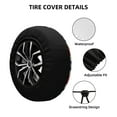thumbnail image 4 of XMXY Patriotic Retro Burst Stars Spare Tire Cover, Universal Waterproof Cover for Jeep RV Tire Wheel Protection, 15 inch, 4 of 8