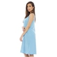 thumbnail image 2 of Dreamcrest Women's Silky Soft Nightgown - Elegant Crochet Trim Sleep Dress for Comfortable Nights (Bright Turquoise, X-large), 2 of 5