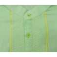 thumbnail image 6 of Atasi Men's Green Regular Cotton Long Kurta Ethnic Indian Designer Shirt-Small, 6 of 8