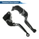 thumbnail image 5 of Palancas de freno y embrague cortas y largas para Kawasaki Z1000SX 17-20, palanca de freno ajustable de manillar de motocicleta, aleación de aluminio, cabeza negra con mango de titanio, 5 of 6