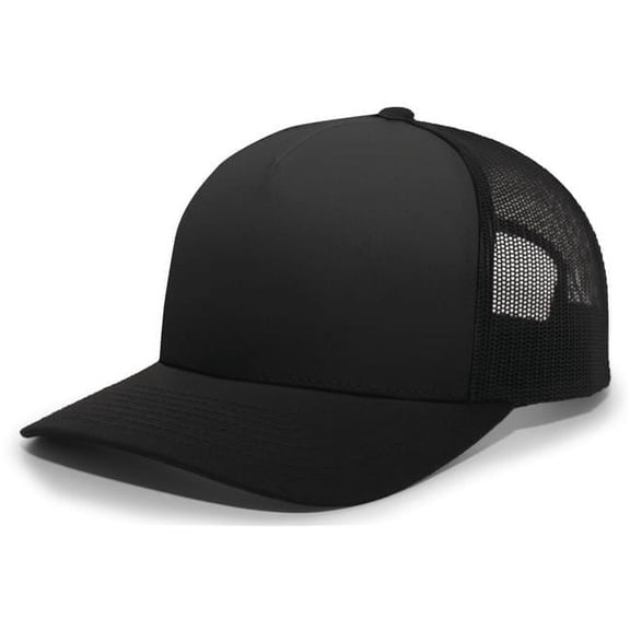 Pacific Headwear 5-Panel Trucker Snapback Cap 105C Heather Grey/Lt Charcoal Os