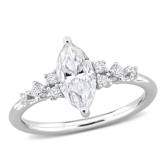 Everly Women's Created Moissanite Sterling Silver Ring