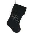 thumbnail image 4 of Christmas Stocking Rhinestone, "I Believe In Santa Paws", 4 of 5