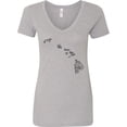 thumbnail image 3 of Inktastic Hawaii Word Salad Women's V-Neck T-Shirt, 3 of 5