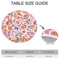 thumbnail image 6 of Colorful Bohemian Style Round Tablecloth - Elasticized Edge for 52 to 56 Inch Tables - Vibrant Table Cover for Party, 6 of 7