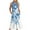 Blue, variant on Generic Women Summer Dresses Trendy Floral Print Sleeveless Maxi Dress Casual Crew Neck Beach Vacation Sundress