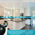 thumbnail image 2 of Luxrite 4 Inch Square LED Recessed Light, 15W, 5 CCT Tunable, 1100 Lumens, Dimmable, Wet Rated - White Black Trim 4-Pack, 2 of 7