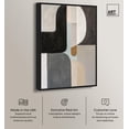 thumbnail image 2 of Interlocking Segments III Canvas Boho Geometric Art by Art Remedy, Black Frame, 10 x 15, 2 of 7