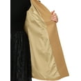 thumbnail image 6 of Agnes Orinda Women's Plus Size Coat Solid Single Breasted Long Fall Winter Outerwear with Pockets 4X Khaki, 6 of 8