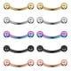 thumbnail image 3 of 10 Piezas 16G 316L de Acero Inoxidable Sunnimix Nariz de Septum Herradura Ball Hoop 6 mm, 3 of 3