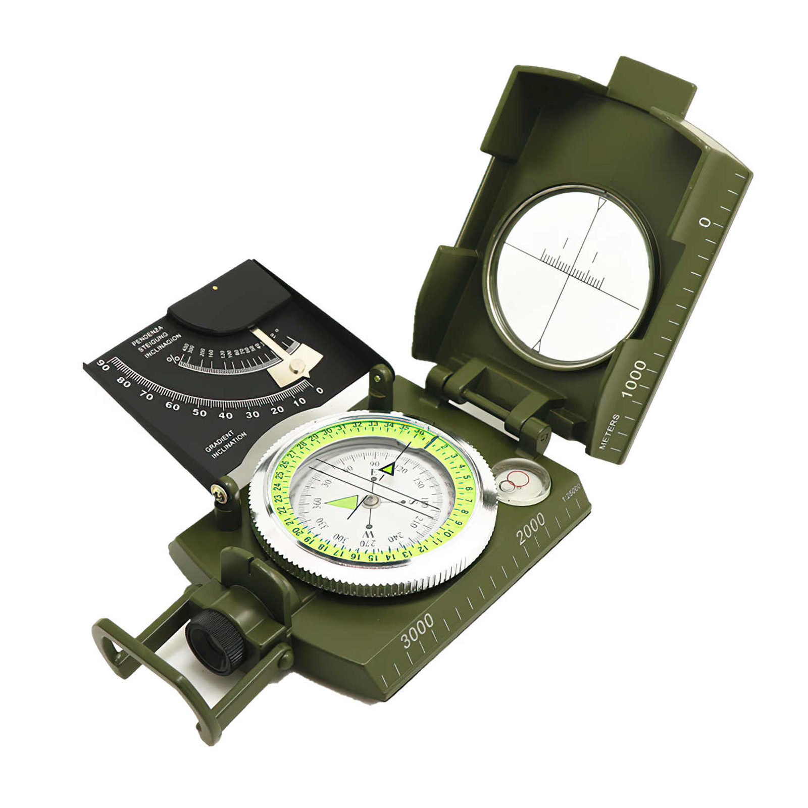 Multifunctional Compass Zinc Alloy High Accuracy Compass Professional