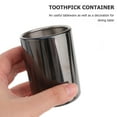 thumbnail image 4 of LOLIPPYY Black Stainless Steel Toothpick Holder Case with Brushed Texture for Neat and Organized Toothpicks Storage, 4 of 6