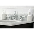 thumbnail image 3 of Kingston Brass KC7061PL Vintage Widespread Bathroom Faucet with Brass Pop-Up, Polished Chrome, 3 of 8