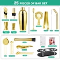 thumbnail image 5 of Biemlerfn 25-Piece Cocktail Shaker Set, Mixology Bartender Kit with Acrylic Stand Stainless Steel Bar Tools, Full Bartender Accessories and Recipe Book, 5 of 9