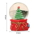 thumbnail image 5 of Opvise Glass Snow Globe Exquisite Holiday Decor Glowing Crafts Christmas Tree Santa Claus Snowman Glass Ball Ornament Home Decoration Style Random, 5 of 8