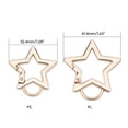 thumbnail image 3 of COOLHOOD Stainless Steel Spring Hook Carabiner,Stainless Steel Clip Star Shape for Jewelry Making Keychain Bag, 3 of 3
