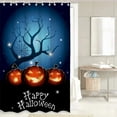 thumbnail image 3 of 4Pcs Halloween Shower Curtain Set, Scary Killer Freddy Jason Michael, Horror Movie Themed Holiday Polyester Fabric Decoration with Non-Slip Rugs,Toilet Lid Cover and Bath Mat,72x72in, 3 of 6