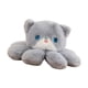 thumbnail image 5 of Cabeza de gato de peluche creativa, juguete decorativo de peluche, almohada suave hecha a mano Gris, 5 of 9