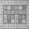 thumbnail image 1 of Ahgly Company Machine Washable Indoor Square Persian Gray Traditional Area Rugs, 8' Square, 1 of 1