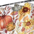 thumbnail image 3 of Fall Pumpkins Sunflowers Pattern Shower Curtain 36"x72" ,Bathroom Decorative Shower Curtains Set with 12 Hooks,Modern Waterproof Washable Shower Curtain, 3 of 6