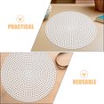 thumbnail image 3 of FUTUREORYY 30Pcs White Round Plastic Craft Mesh Sheets Reusable for Embroidery Knitting and Stitching, 3 of 8