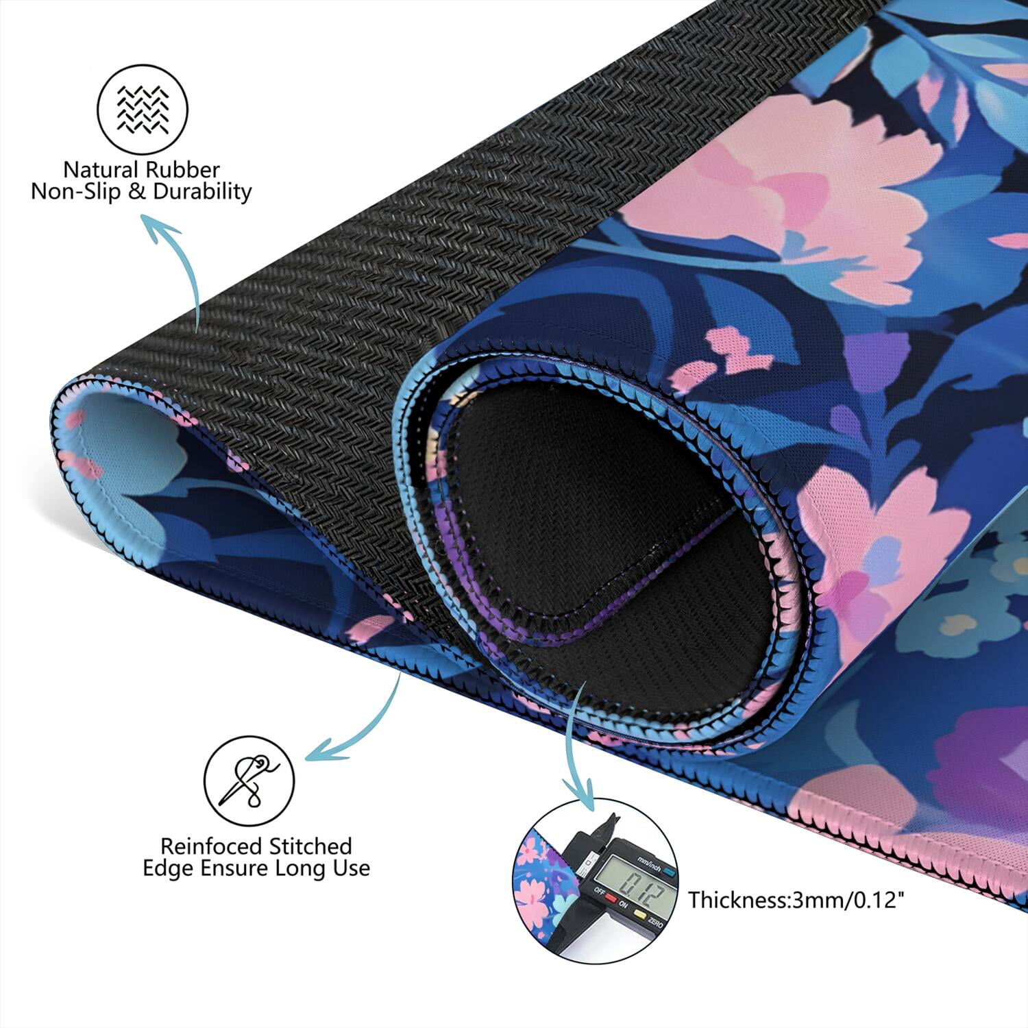 Funny Cat Mahjong Mat for Table, 31.5*31.5in Anti Slip American Mahjong Mats, Noise Reduction, Neoprene Mah Jongg Mat, Mahjong Sets Gift for Poker/Card/Dominoes Board Tile Games Table Mats