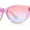 Pink Yellow / Pink Blue, variant on Girls Tie Dye Hippie Color Classic Cat Eye Sunglasses Pink Blue - Pink