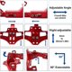 thumbnail image 2 of Soporte de matrícula de motocicleta, eliminador de guardabarros de limpieza trasera, soporte de matrícula, indicador LED para Sv650s Sv1000s Cbr600rr Cbr250r Cbr30, 2 of 5