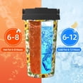 thumbnail image 5 of Honeii Sunflowers And Butterflies Print Travel Coffee Mug Insulated Coffee Cup with Leakproof Lid, Coffee Tumbler, Reusable Coffee Cups with Seal Lid, 5 of 8