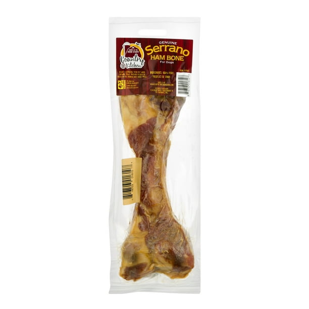 Country Kitchen 100 Natural Serrano Ham Bone Dog Treat, 1 Count
