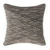 Better Homes & Gardens Diamond Ruched Fur Pillow, 20'' X 20''