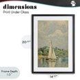 thumbnail image 4 of Stupell Industries Coastal Sailboat Beneath Swirling Clouds Black Framed Print Under Glass, 14 x 20, by Angie Hawke, 4 of 8