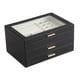 thumbnail image 1 of Caja de almacenamiento de joyas, cajón, joyero portátil, multicapa, regalos, joyero, organizador de joyas para cumpleaños, pendientes, viaje, 1 of 9