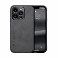 thumbnail image 1 of Funda de cuero magnética con tacto de piel para iPhone 15 Pro, 1 of 5