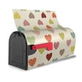 thumbnail image 3 of Gukieu Heart Polka Dot Print Magnetic Mailbox Cover, Sun-proof and Waterproof Home Yard Mailbox Cover-21x18 in, 3 of 8