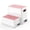 Pink, variant on BATTOP Toddler Step Stool, 2 Step Stools for Kids with Anti-Slip Surface and Rubber Bottom, Kids Step Stool for Toilet Potty Training, Bathroom, Kitchen(Gray)