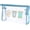 Blue, variant on Preppy Patch Makeup Bag, Sun Chenille Letter Bag for Beach, Pouch with Zipper, Travel Bags Clear Toiletry Bag for Women Girls Teens (Rose Red)