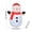 Multicolor, variant on Christmas Inflatable Snowman 45 Inches Outdoor LED Lighted Decoration with Blower Included Waterproof PVC Material Holiday Yard Decor for Party Festival